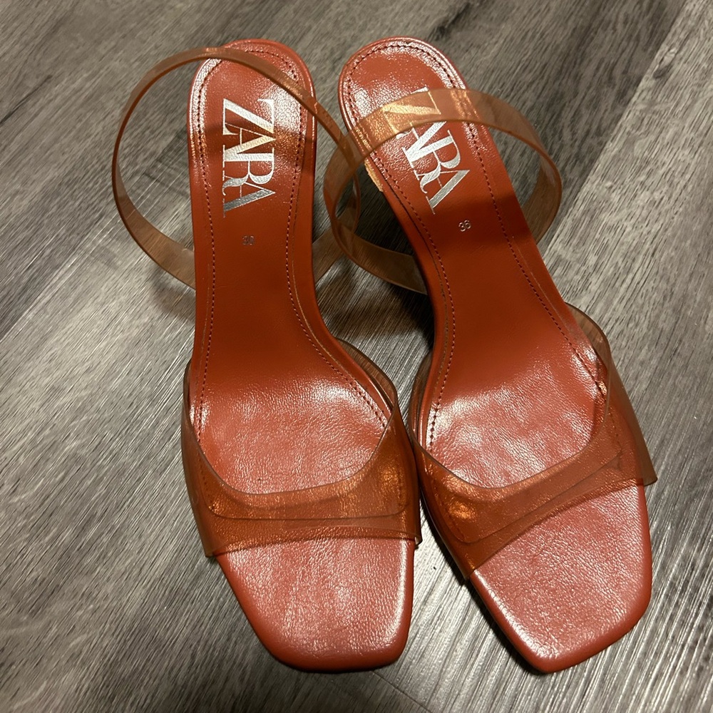 Zara sling back heels